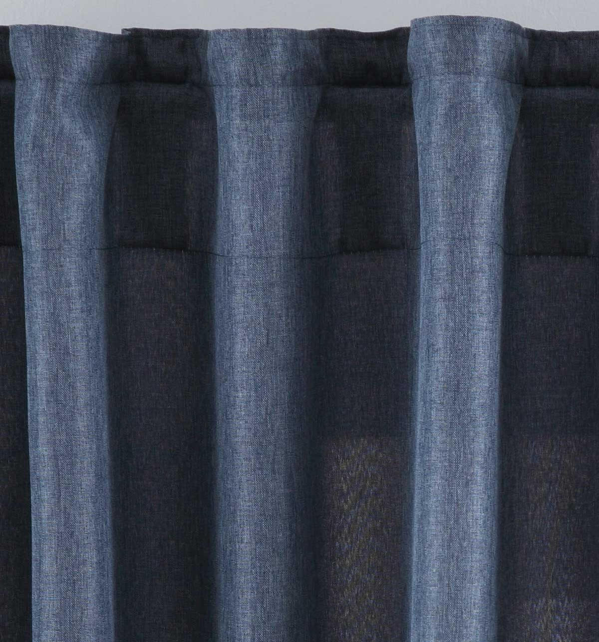 SCHLAUFENGARDINE »Jena« HxB 250x140 cm Blau - Blau, Textil (140/250cm) - Gardinenbox