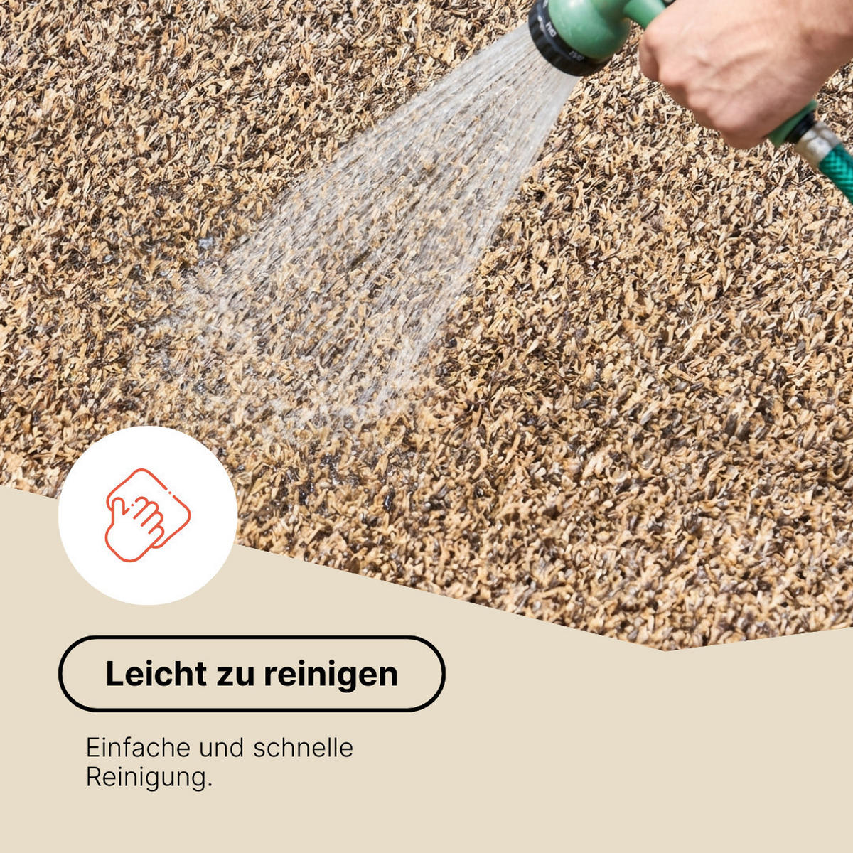 KUNSTRASEN Canyoo Braun 6 mm – Rasenteppich, UV-beständig, wetterfest für Terrasse & Garten 400/200 cm - Braun, Textil (400/200cm) - Tapiso