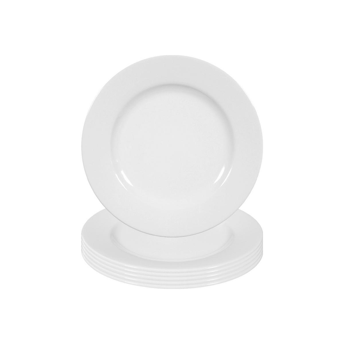 BROTTELLER Rondo/Liane weiß ø 17,1 cm 6er Set - Weiß, Keramik (17.1cm) - Seltmann Weiden