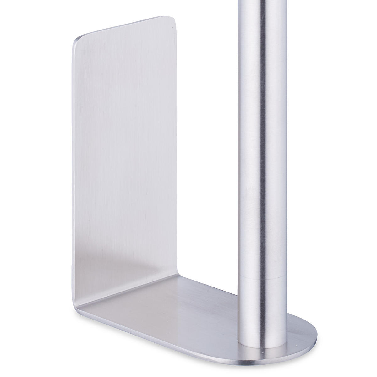 ERSATZROLLENHALTER - Silberfarben, Metall (4.5/26/7.5cm) - Relaxdays