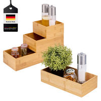 AUFBEWAHRUNGSBOXEN 4er-Set Bambus - Braun, Holz (38/7.5/15cm) - bremermann