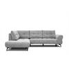 ECKSOFA SALVINI 5-Sitzer, grau - Schwarz/Grau, Holzwerkstoff/Textil (158/292cm) - Courtois Laville
