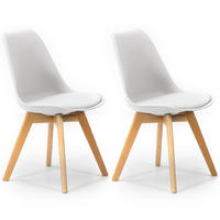 STUHL 2er-Set Klara Weiß - Weiß, Holz/Kunststoff (49/82/53cm) - VS Venta-stock