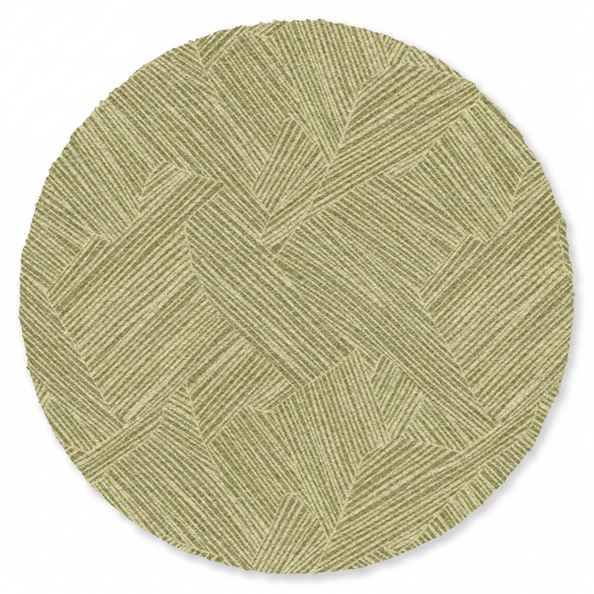 TEPPICH - Abstrakt - Modern - Grün - 90x90 cm - Olivgrün, Kunststoff/Textil (90/0.4cm) - OnlyWow