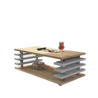 COUCHTISCH rechteckig Sonoma Eiche Beton Ablage 120/40/60 cm - Hellgrau/Sonoma Eiche, Holzwerkstoff (60/120/40cm) - designimpex