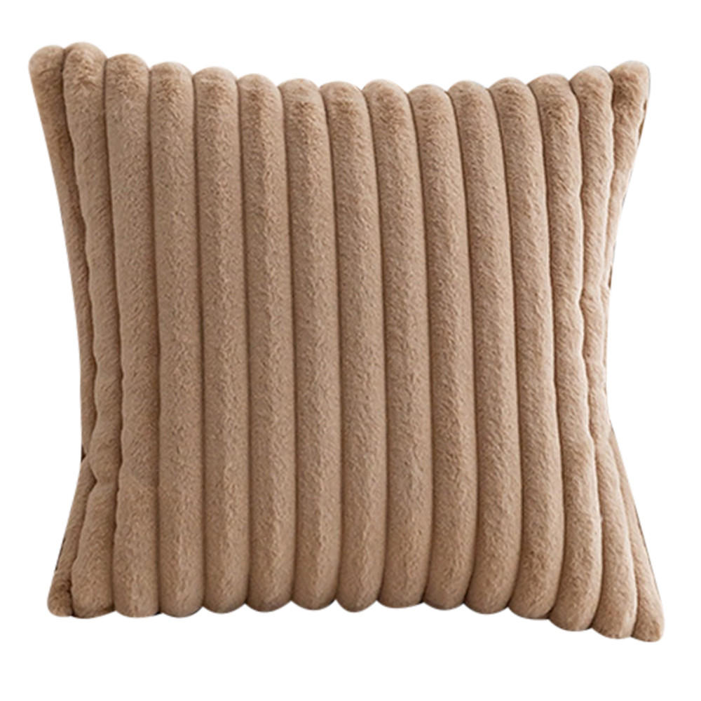 KISSENHÜLLE Velvety 45/45 cm，2er-Set - Braun, Textil (45/45cm) - Kaket