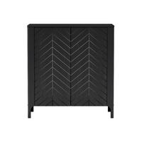 KOMMODE Malumi MM-2 Schwarz Paintflow - Schwarz, Holzwerkstoff (103/95/40.5cm)