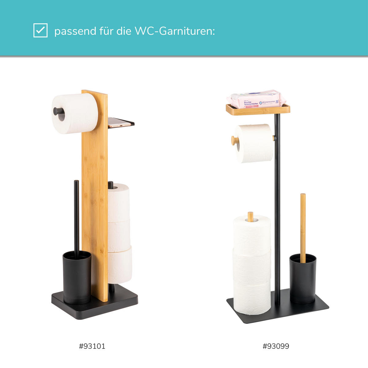 ERSATZ-BÜRSTENKÖPFE 2tlg., Kunststoff, schwarz - Schwarz, Kunststoff (1/10cm) - eluno