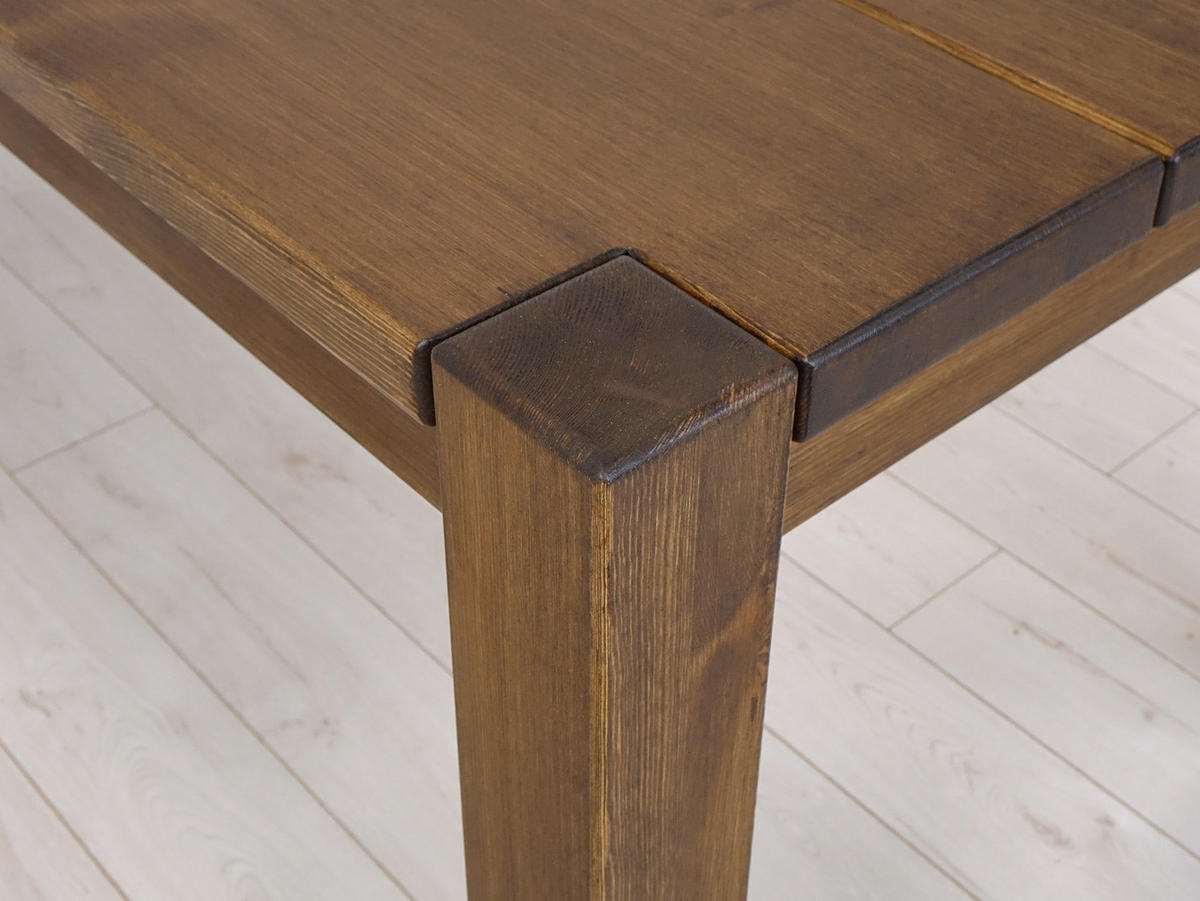 ESSTISCH aus Massivholz 180 cm Rustyk - Dunkelbraun, Holz (180/90/78cm) - Seart