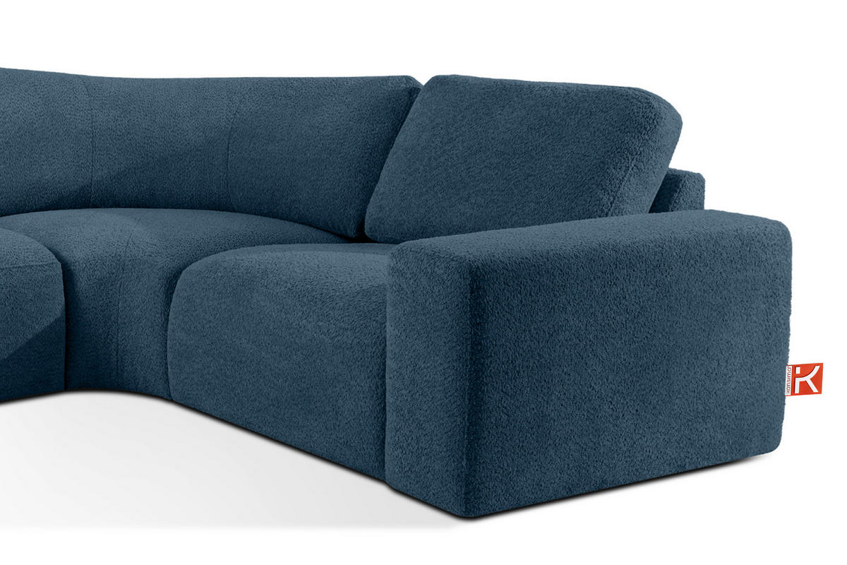 ECKSOFA LINKS ZUCCO, Dunkelblau - Dunkelblau, Holz/Holzwerkstoff (304/293cm) - KONSIMO®
