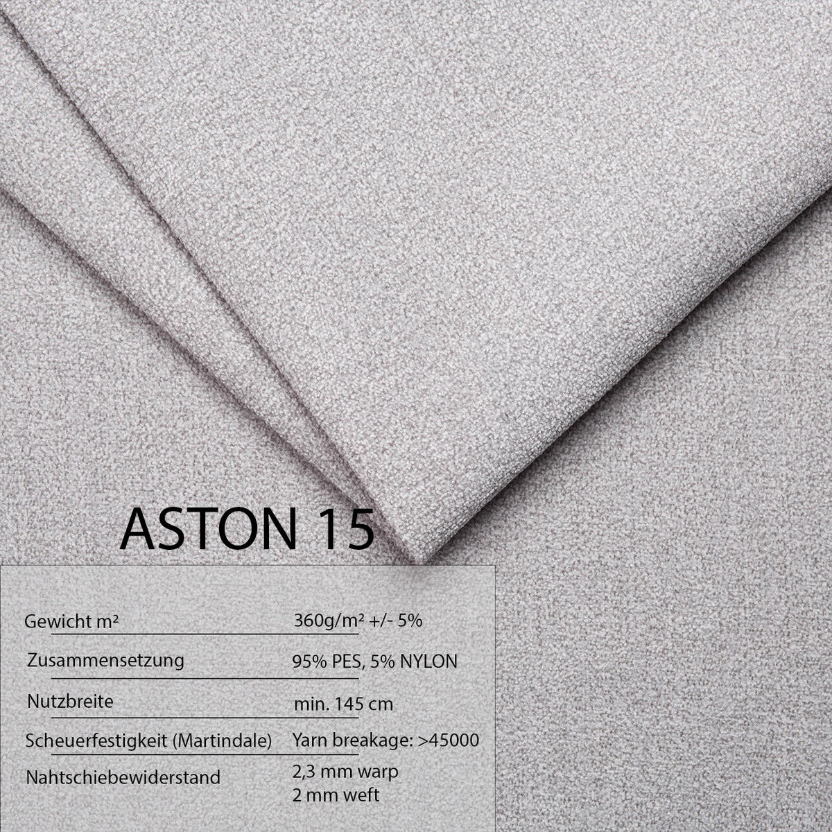 ECKSOFA U-Form für Wohnzimmer MONA Grau - Grau, Holzwerkstoff (350/85/185cm) - Compleo24