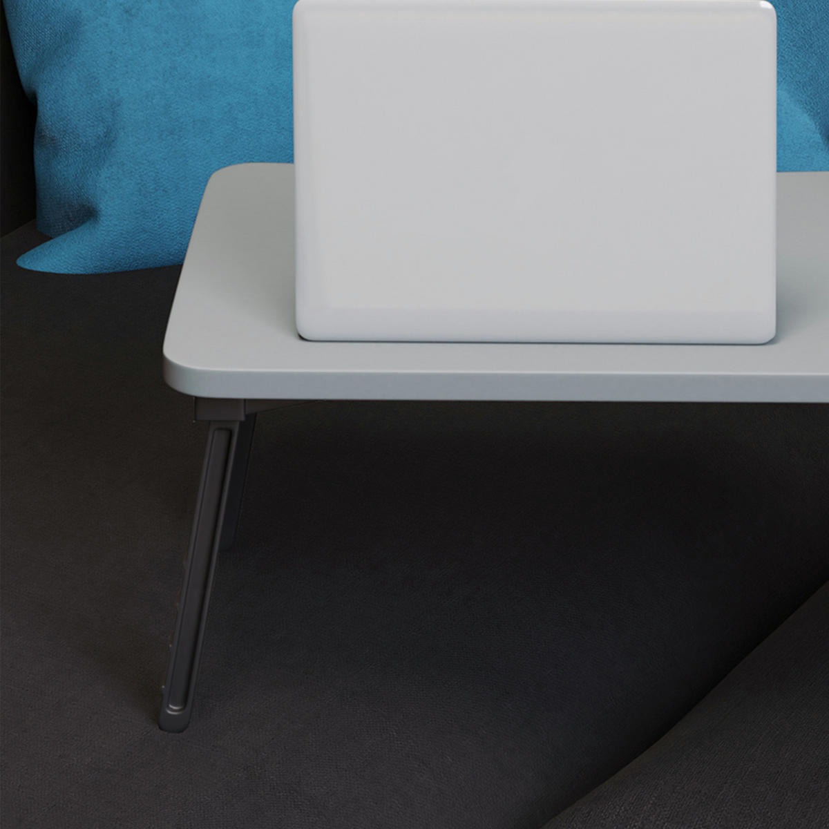 LAPTOPTISCH Holbæk - Grau, Holzwerkstoff/Kunststoff (35/59/24cm) - [en.casa]