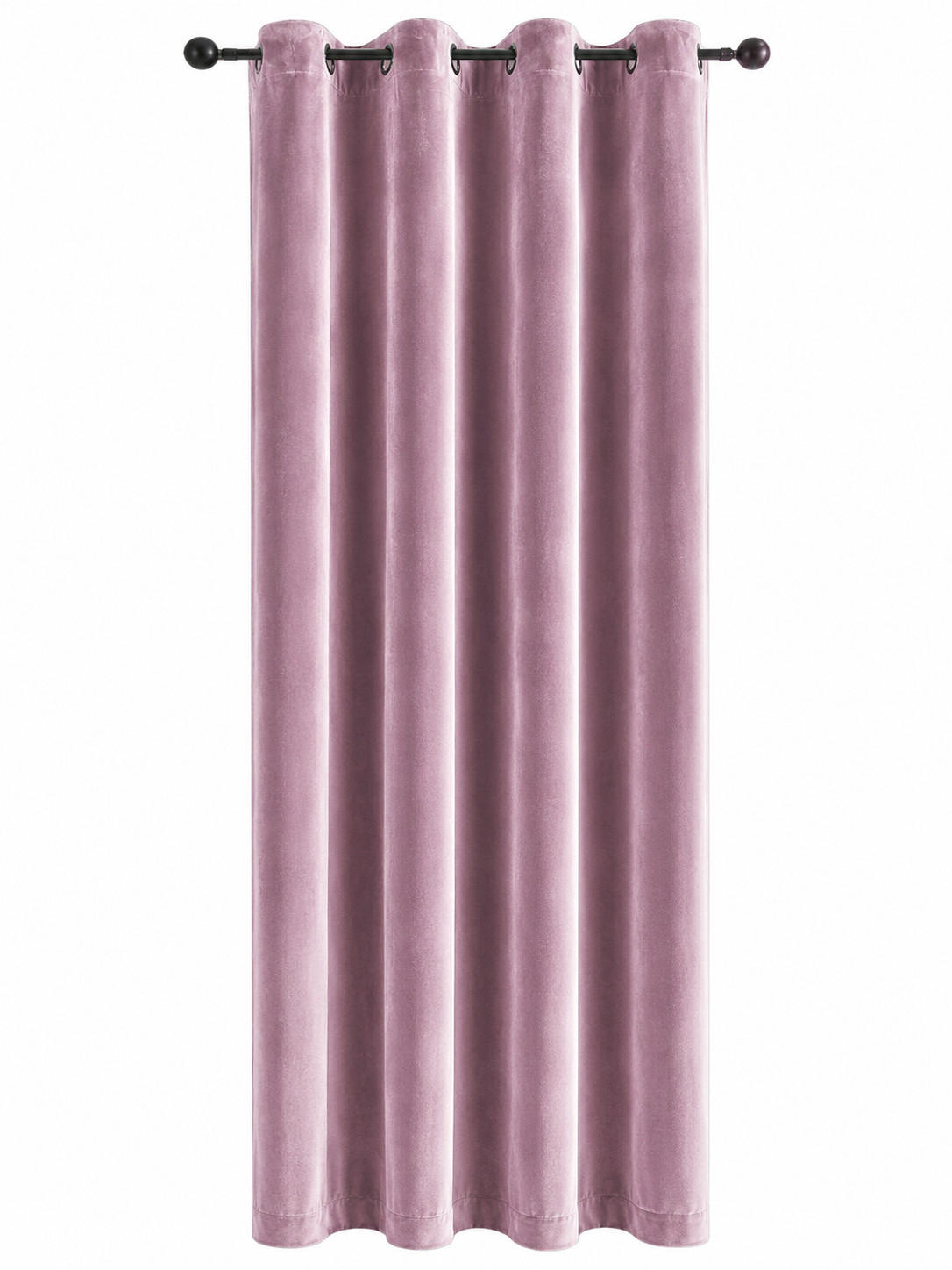 VORHANG Ösen Samt 300/245 cm Altrosa - Altrosa, Textil (300/245/245cm) - TiborTex