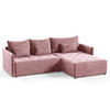 ECKSOFA Leno L - Rosa, Holz/Textil (260/180cm) - Sofnet