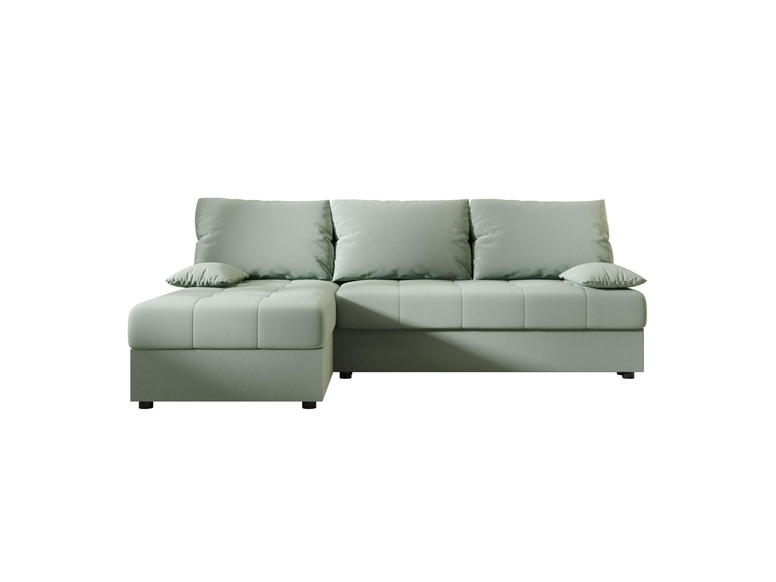 ECKSOFA MOS L Cosmic 16 Links mit Schlaffunktion - Hellgrün, Textil (200/143cm) - Bedante