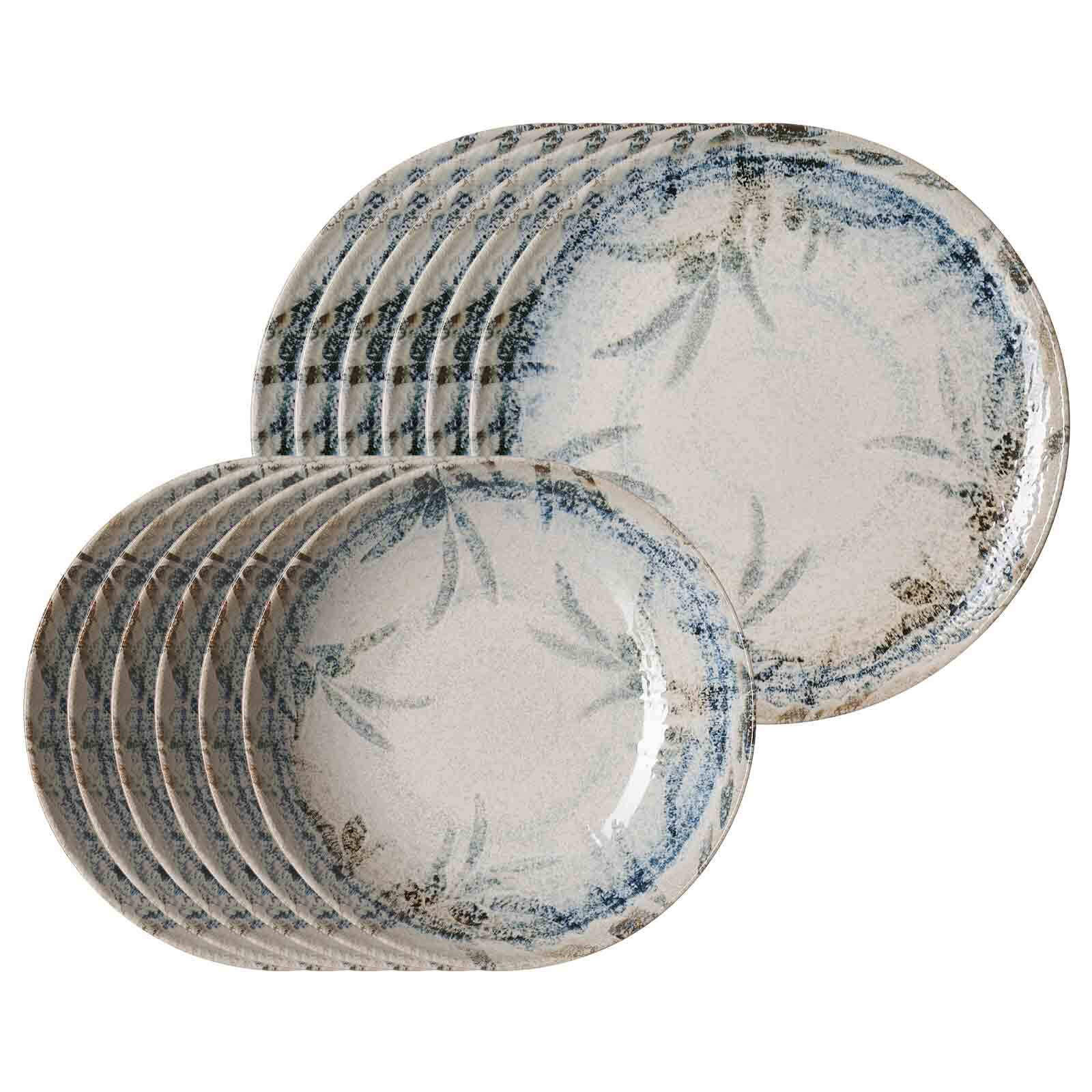 TAFELSERVICE Todi blau 12er Set - Blau, Keramik (2/2/2cm) - Ritzenhoff Breker