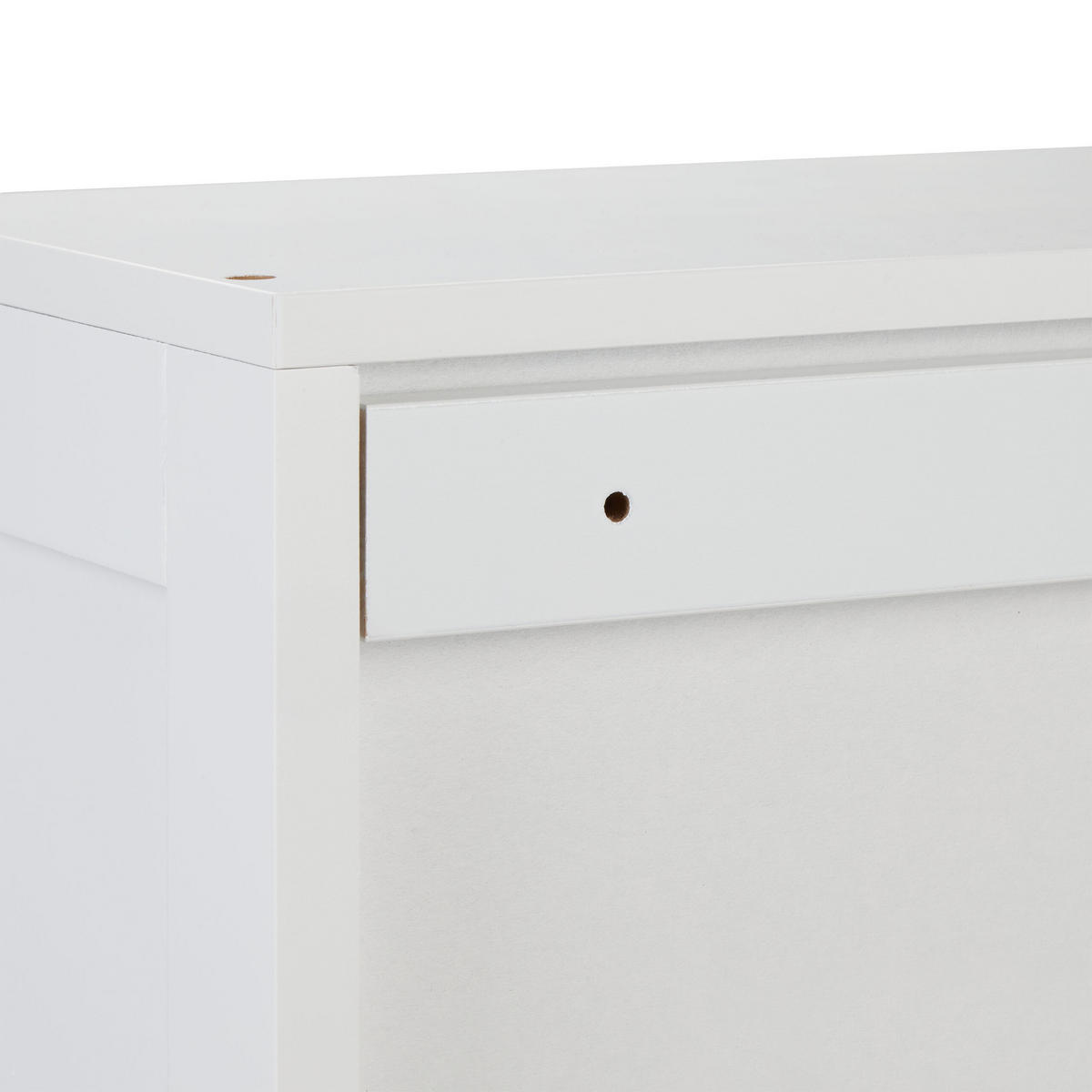 HÄNGESCHRANK - Weiß, Holzwerkstoff/Textil (30/50/18.5cm) - Relaxdays