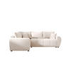 ECKSOFA MOLISA L PLUS Itaka 16 Links mit Schlaffunktion - Beige, Textil (235/175cm) - Bedante