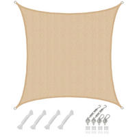 SONNENSEGEL Luftdurchlässig 400 cm Beige - Beige, Kunststoff (400/400cm) - Amanka