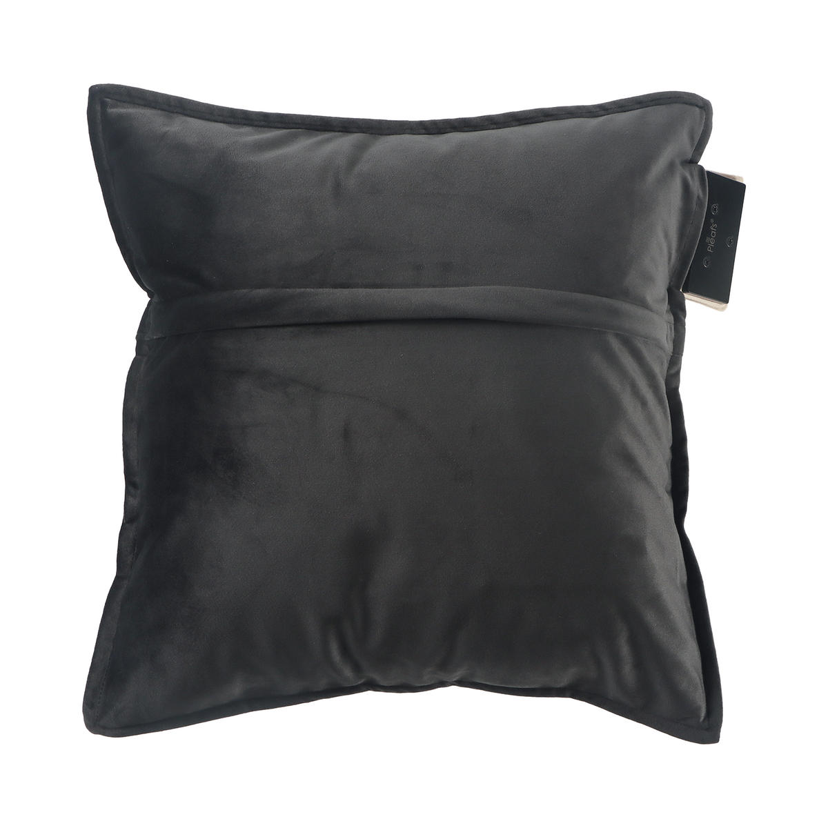HEIZKISSEN Plush 45x45cm Onyx - Schwarz, Textil (45/45cm) - Pleafs