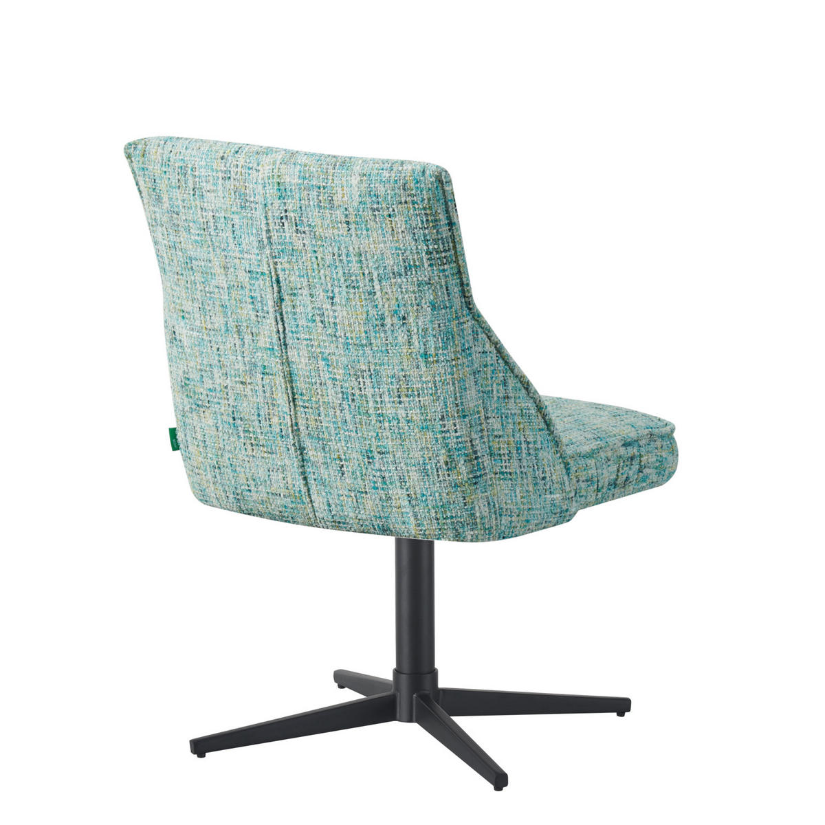ESSZIMMERSTUHL LORENA 2er-Set - Türkis/Schwarz, Textil/Metall (49/83/62cm) - DUBI Möbel