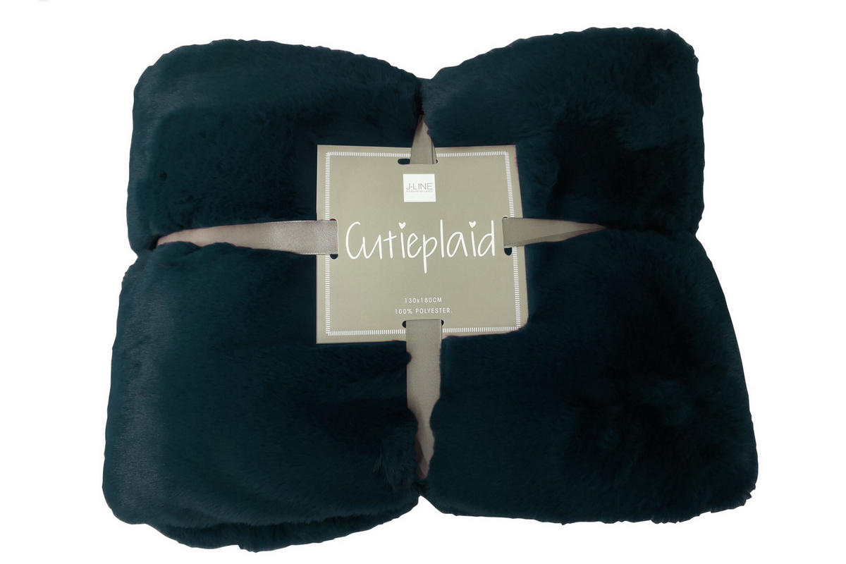 FLEECEDECKE Cutie - Grün, Textil (130/180cm) - J-Line