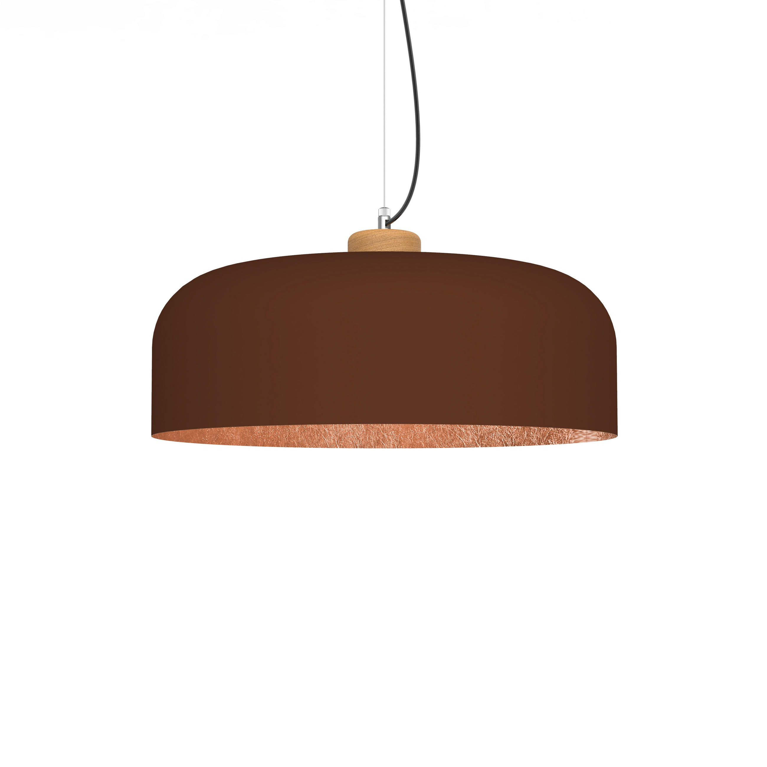 HÄNGELEUCHTE - Braun, Metall (50/50/17cm) - Lumicom