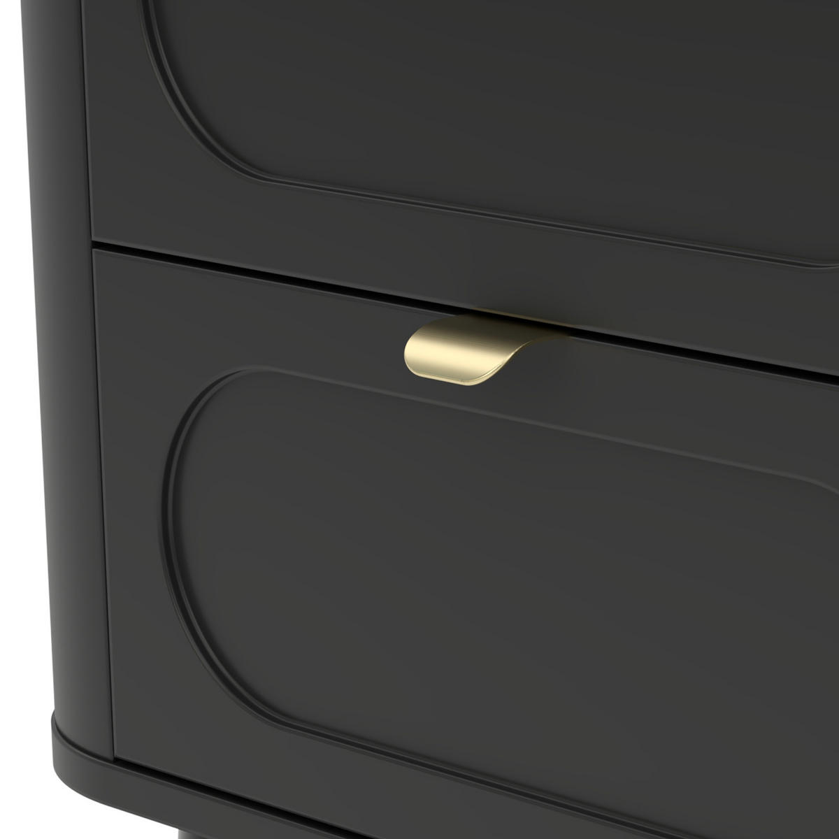 VITRINENSCHRANK LONA, mit Beleuchtung, Schwarz - Schwarz, Holzwerkstoff/Metall (78/192/40cm) - KONSIMO®