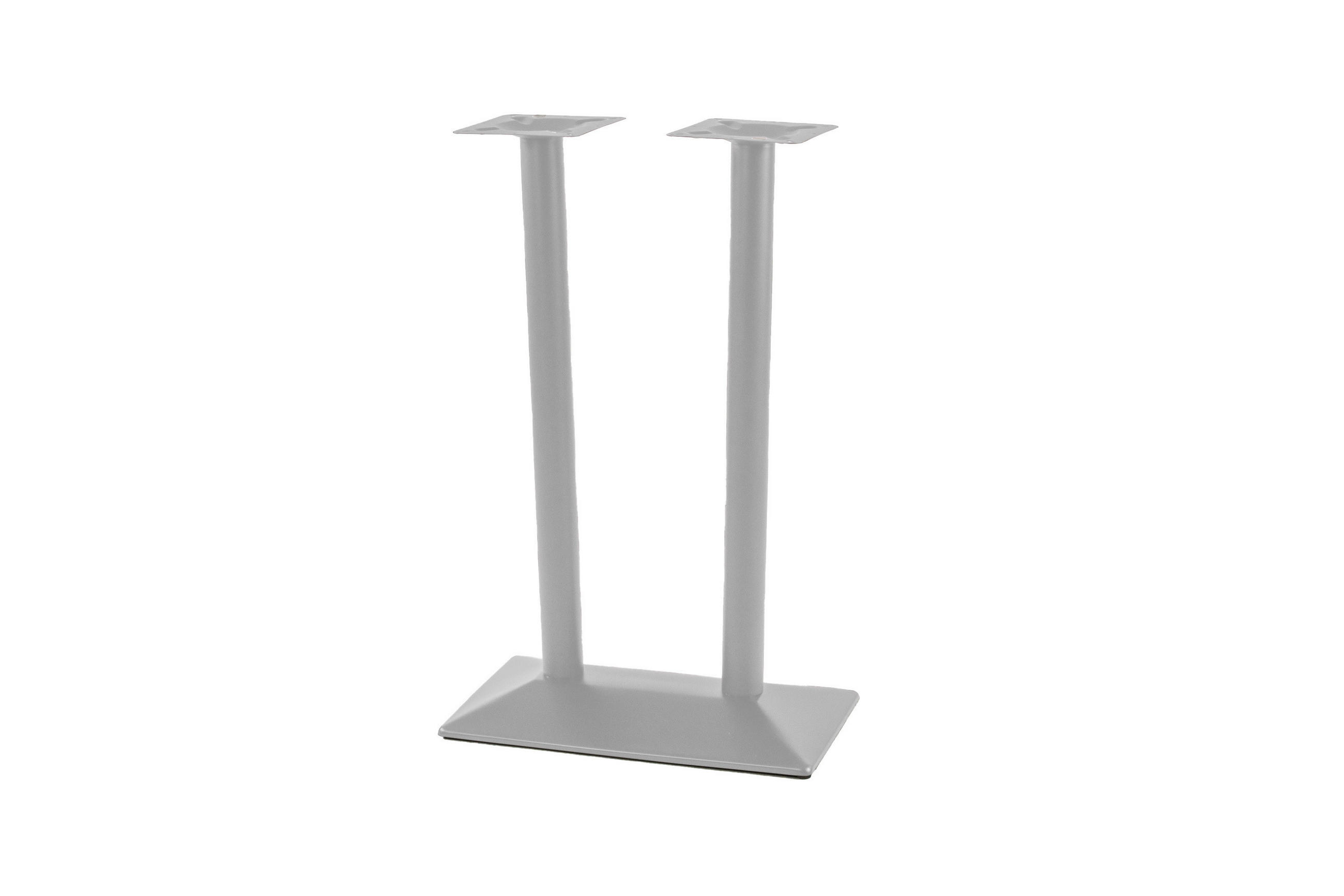 TISCHGESTELL STANDFUß DOPPELSÄULE HOCH - Silberfarben, Metall (70/110/40cm) - SAM