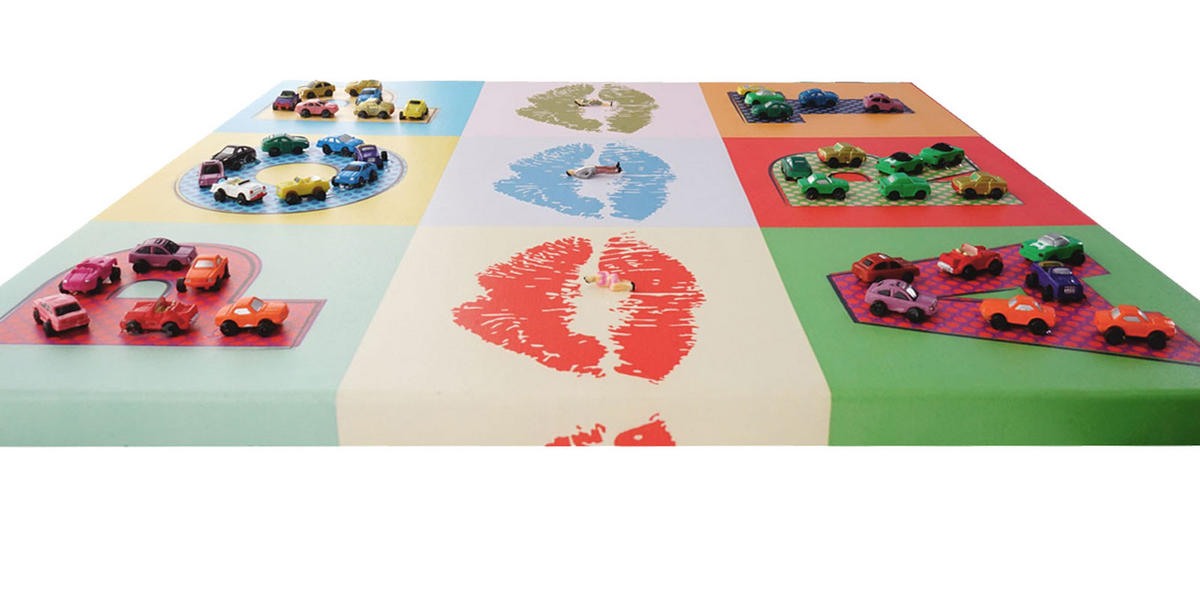 LEINWANDBILD POP ART + AUTOS Mehrfarbig - Multicolor, Textil (60/60cm) - MCW