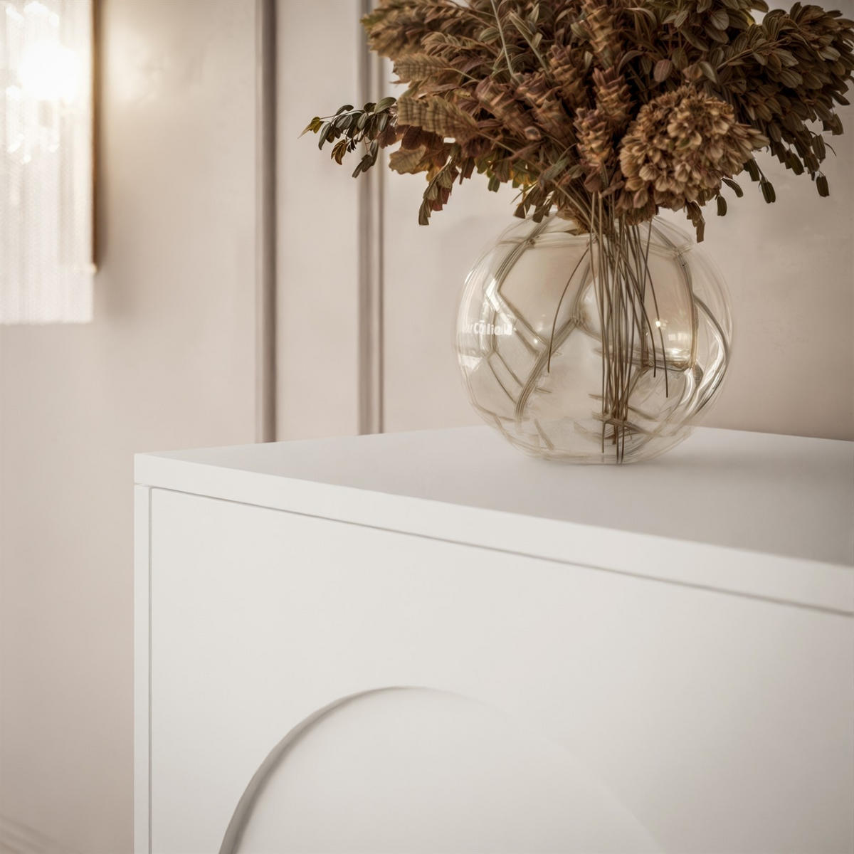 HIGHBOARD ARIADNA weiß - Weiß, Holzwerkstoff (104/119/35cm)