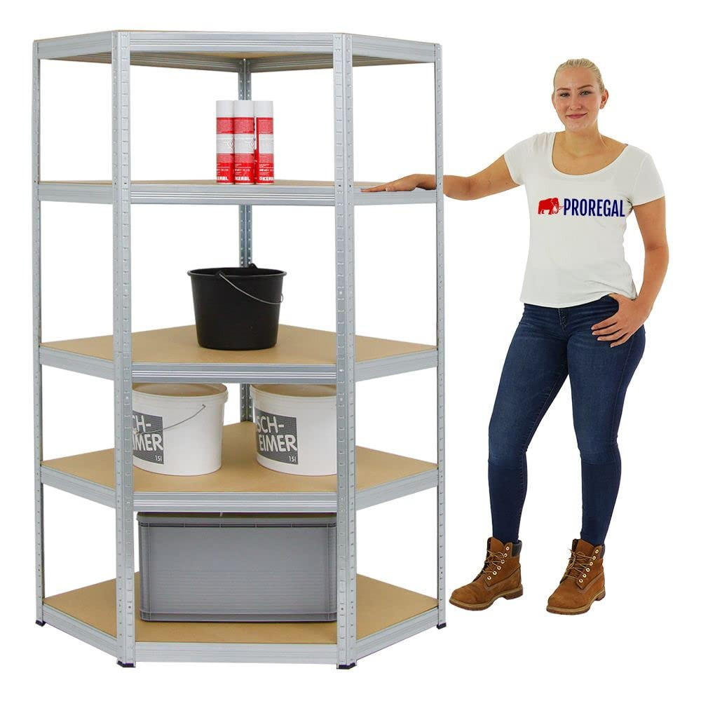 ECKREGAL Slim Elephant 180x90x45 cm Fachlast 250 kg Verzinkt - Silberfarben, Metall (90/180/45cm) - PROREGAL
