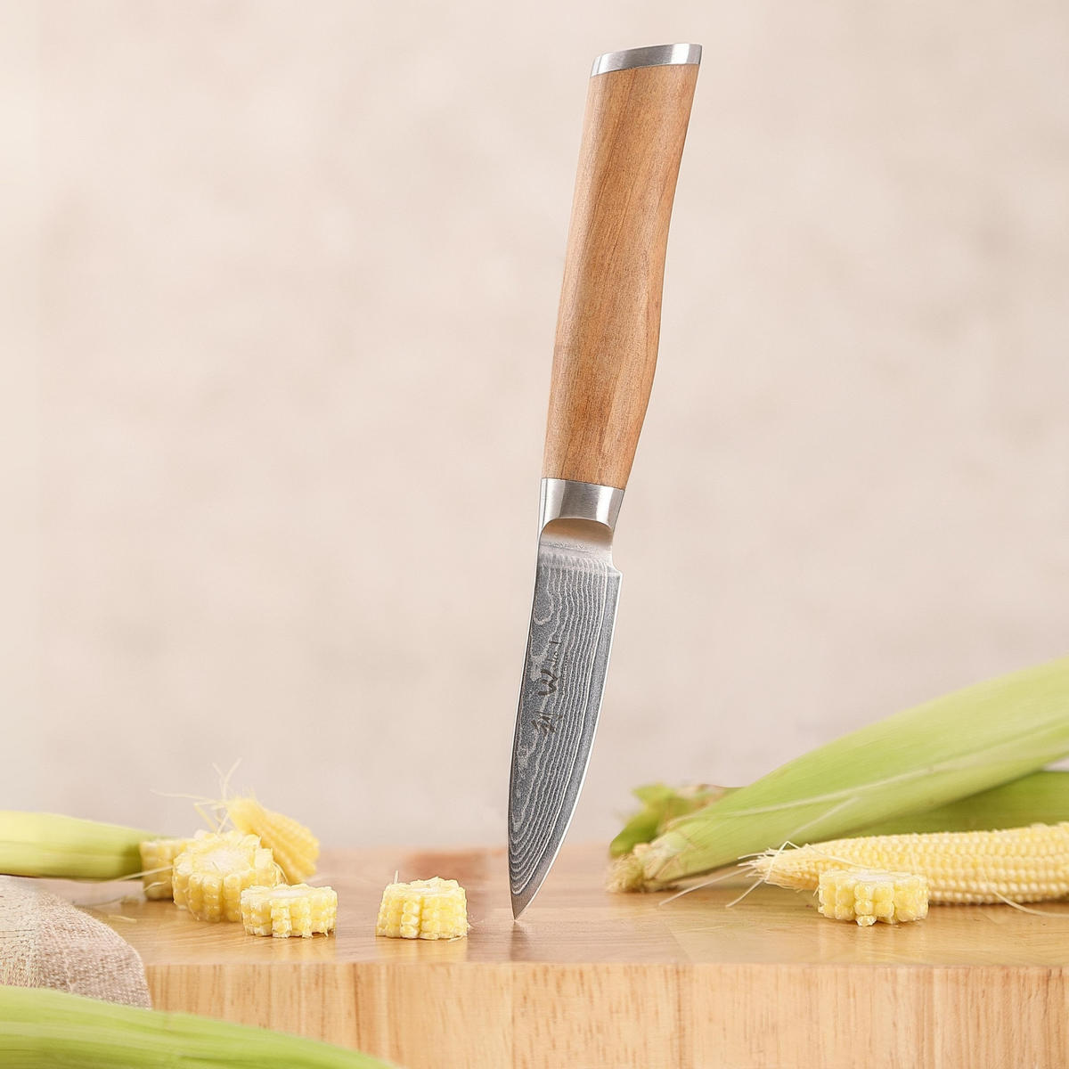 OFFICEMESSER 8,5 cm - Braun, Holz/Metall (20cm) - Wakoli