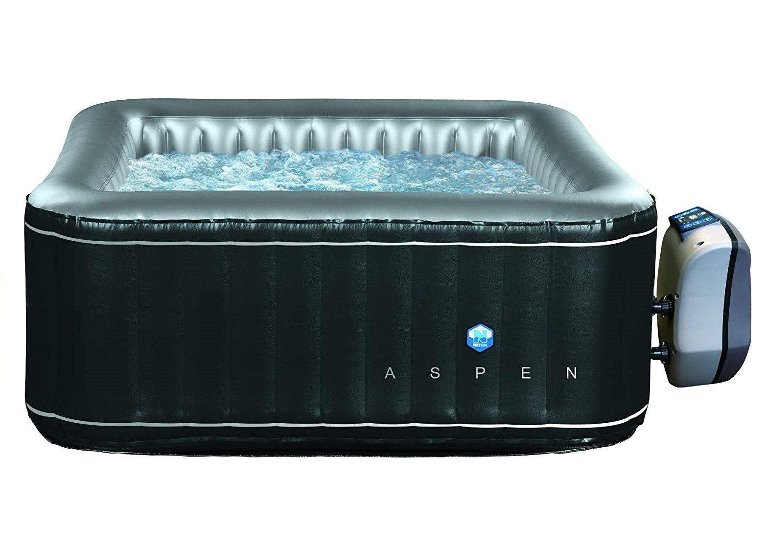 WHIRPOOL SPA Schwarz - Schwarz, Kunststoff (168/58/168cm) - Aspen
