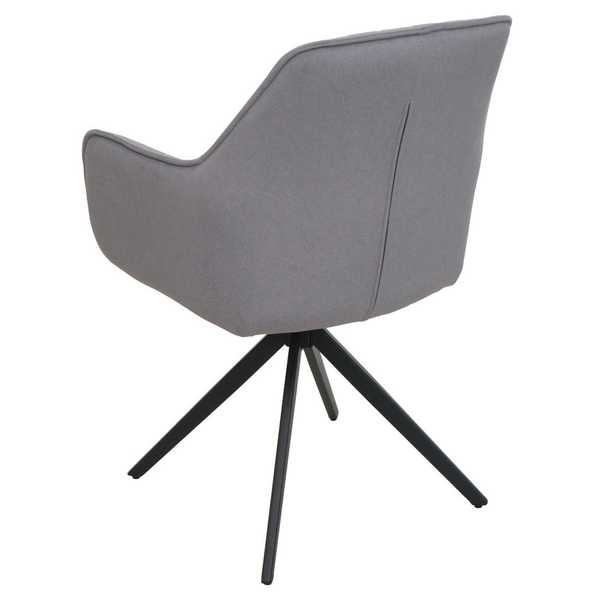 ESSZIMMERSTUHL 6er-Set 87x58x55cm Sitzhöhe 46cm drehbar Auto-Position Stoff/Textil Hellgrau - Hellgrau, Textil (58/87/55cm) - CHEFGASTRO