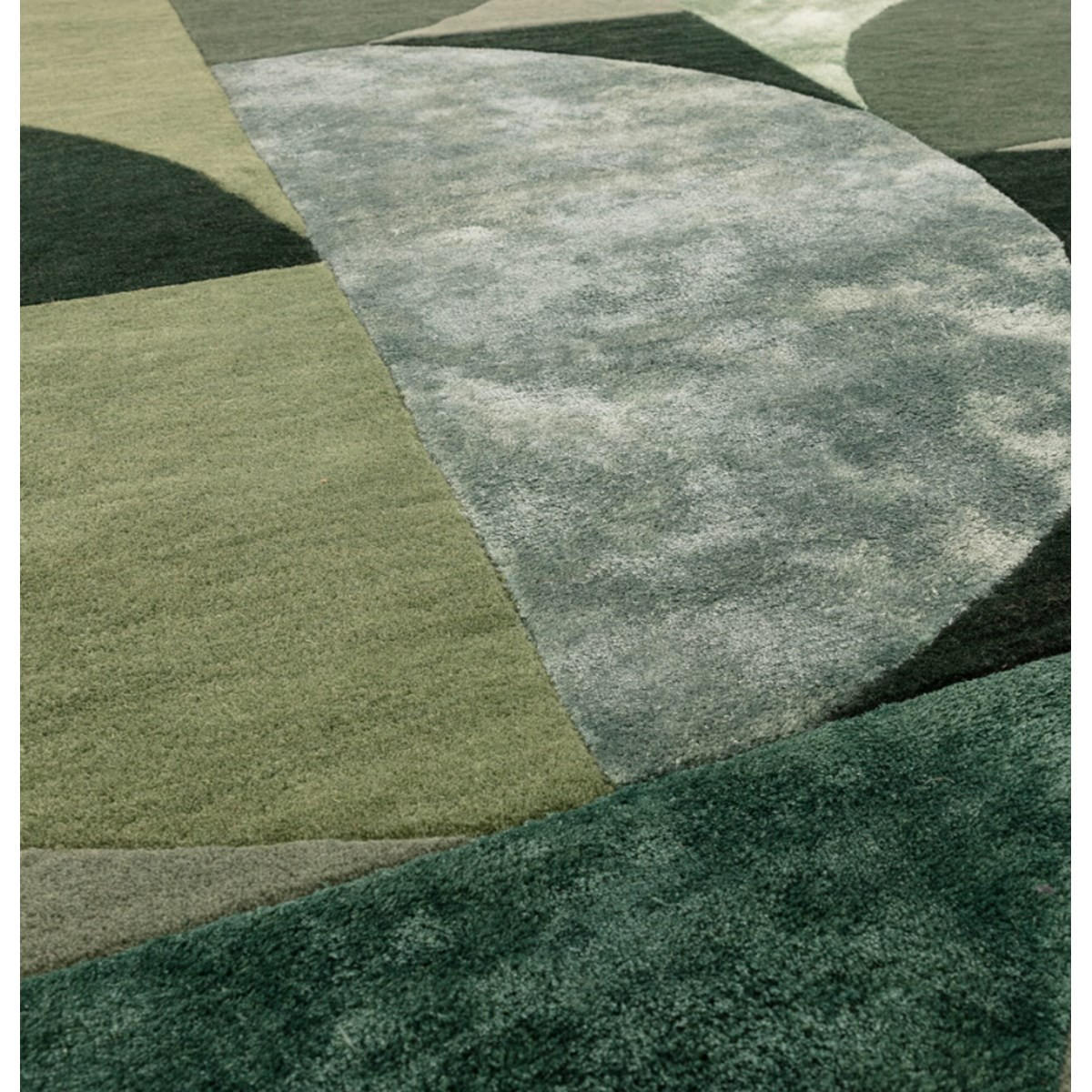 TEPPICH Moderner aus Wolle für Wohn- und Schlafzimmer LAVO Grün 200 x 290 cm - Grün, Naturmaterialien (200/290cm) - Novatrend