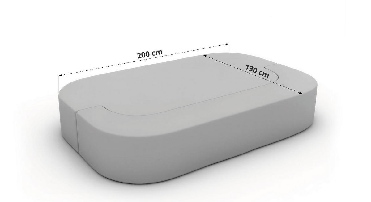 TROJMIESTNA POHOVKA OVELA Tmavosivá Manšester - tmavosivá, textil (200/70/100cm) - MKS