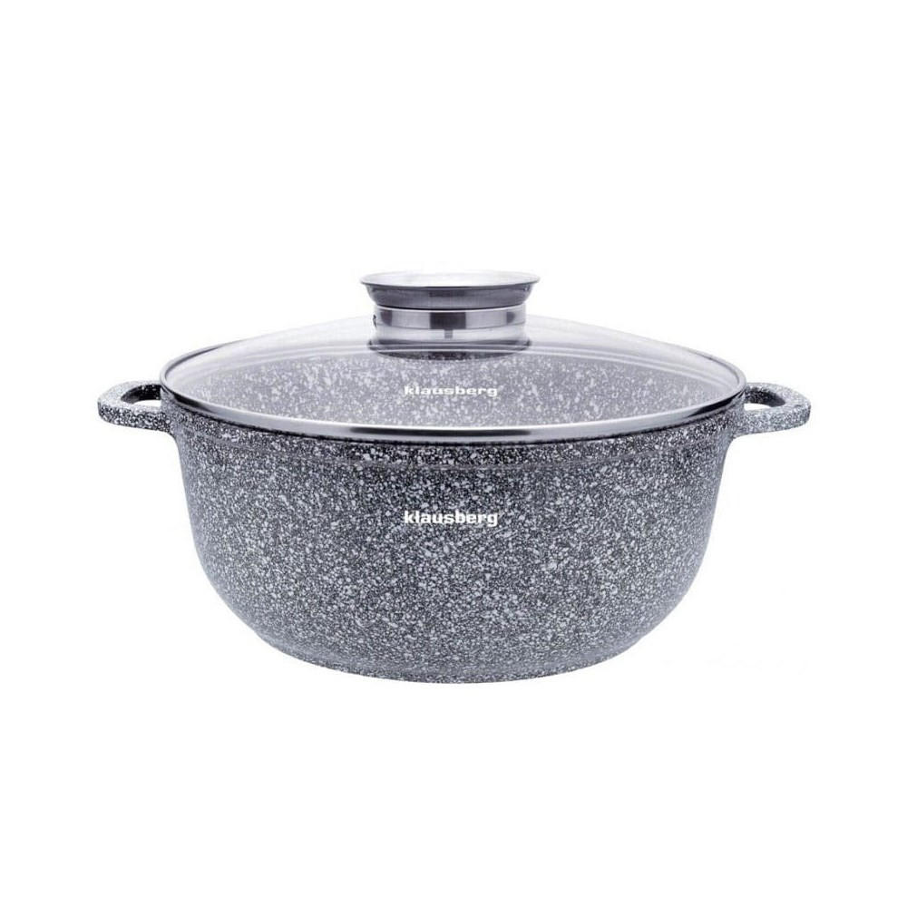 TOPF Grau 28/28/12.5 cm KB7524 - Grau, Metall (28cm) - Klausberg 
