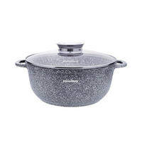 TOPF Grau 28/28/12.5 cm KB7524 - Grau, Metall (28cm) - Klausberg 