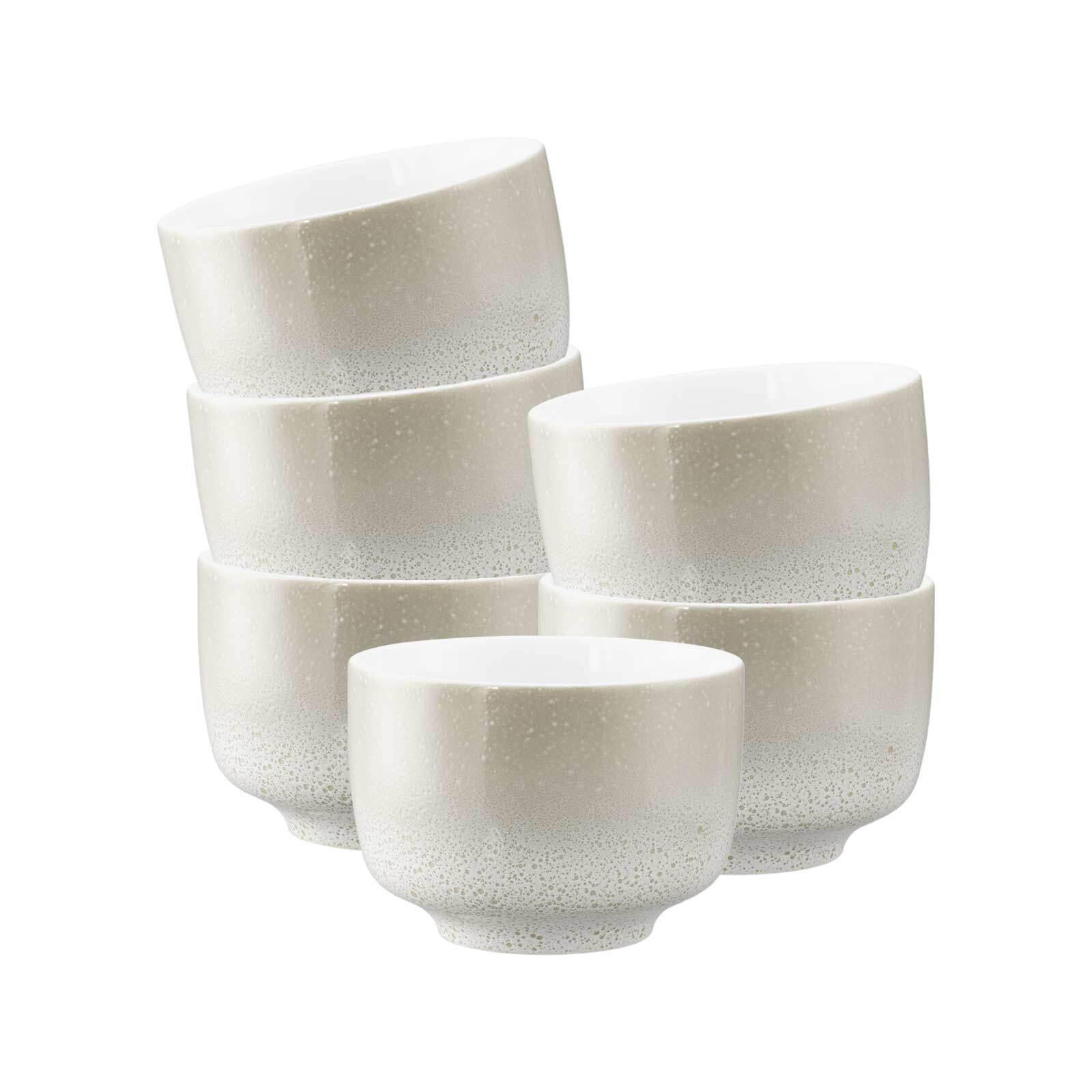 MILCHKAFFEETASSEN OHNE HENKEL Sento Home Aura cream 350 ml 6er Set - Creme, Keramik (0.35L) - Seltmann Weiden