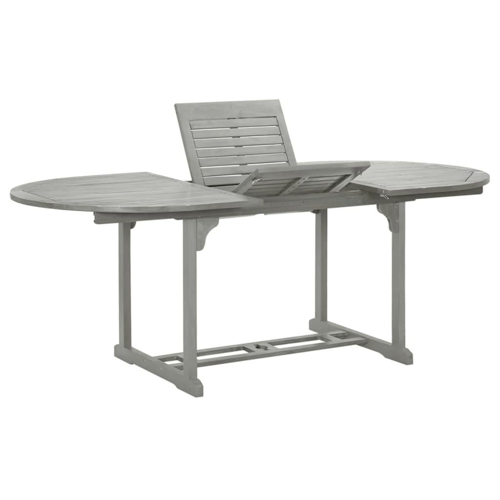 Deluke Gartentisch Grau 100x75x200 cm