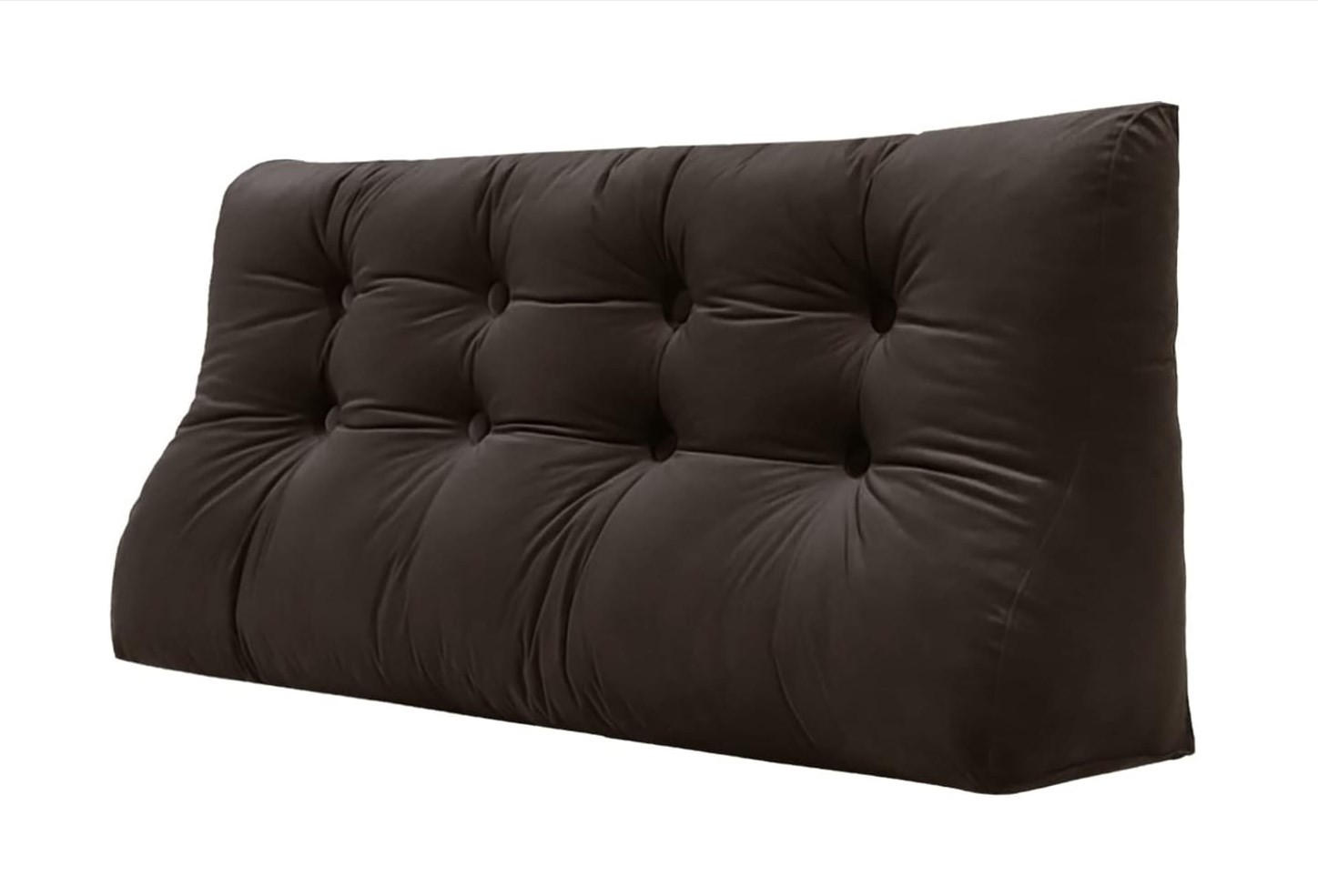 RÜCKENKISSEN Körperkontur Samtlook Braun 120 cm - Braun, Textil (55/120cm) - Vercart