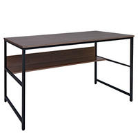 SCHREIBTISCH rechteckig Braun, Grau - Braun/Grau, Metall (60/120/78cm) - MCW