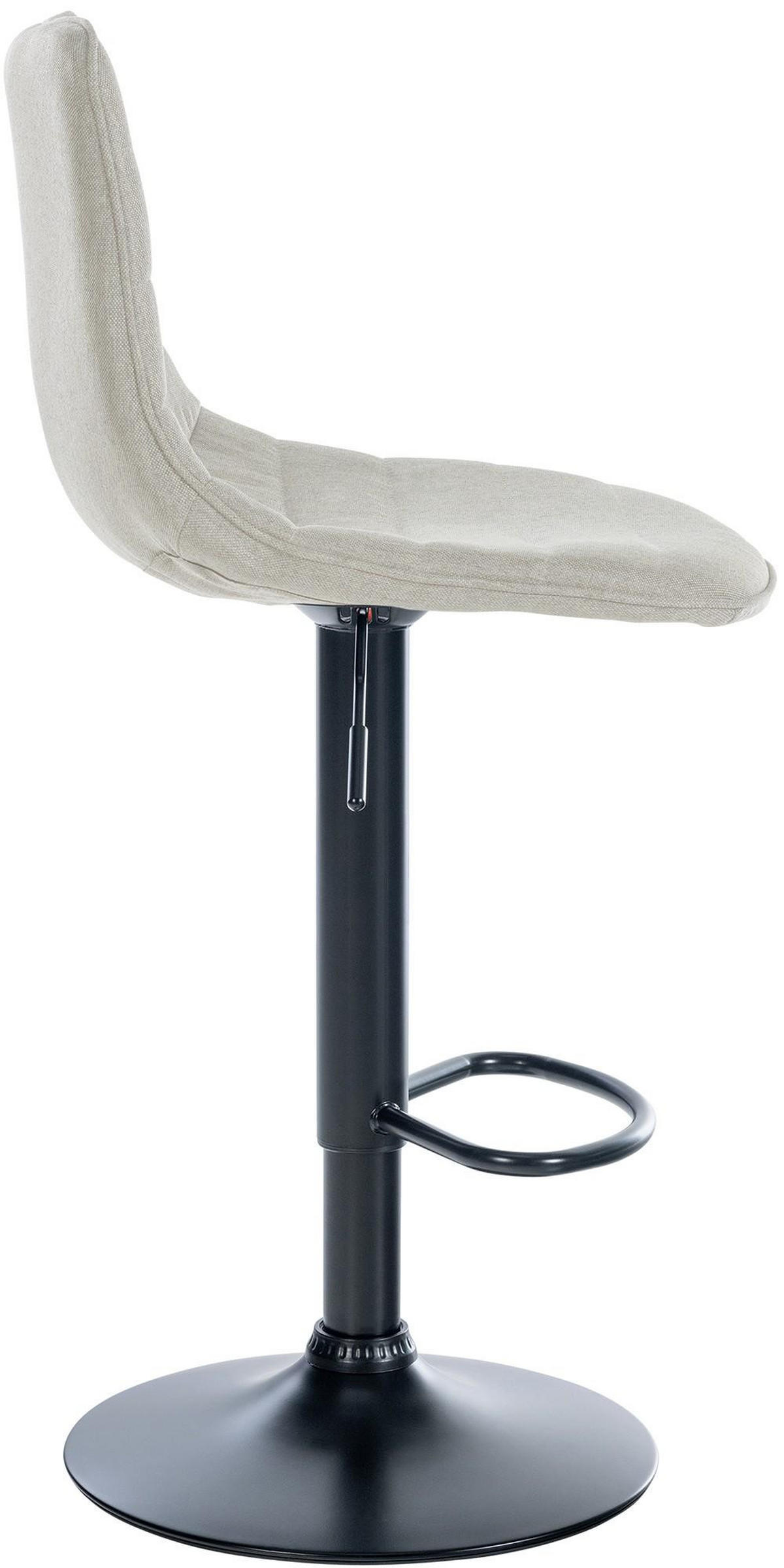 BARHOCKER 2er Set Stoff creme - Creme, Textil/Metall (45/89/46cm) - CLP