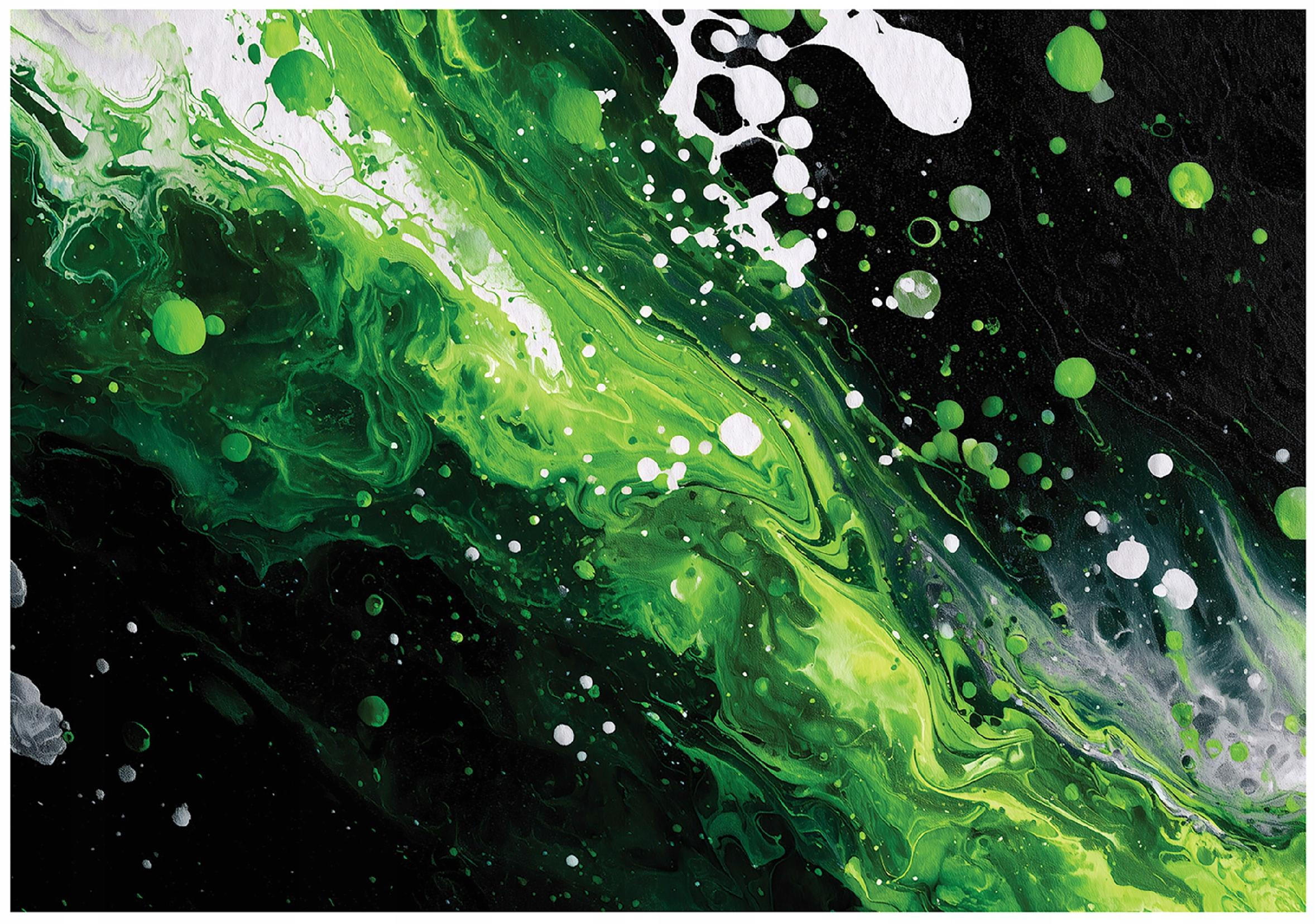 FOTOTAPETE Abstraktion Modern Grün 400x280 cm - Multicolor, Papier (400/280cm) - Wallarena