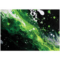 FOTOTAPETE Abstraktion Modern Grün 400x280 cm - Multicolor, Papier (400/280cm) - Wallarena