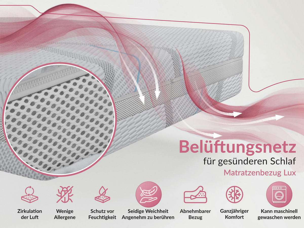 VISCOMATRATZE VELO - 120/200 - H2 - Lux - Multicolor, Textil (120/200cm) - MKS
