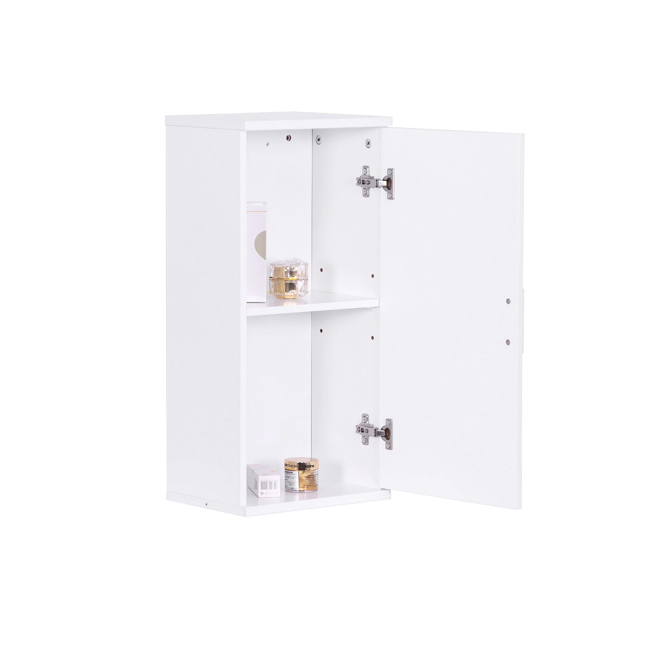 HÄNGESCHRANK - Weiß, Holzwerkstoff (30/62/21cm) - Relaxdays