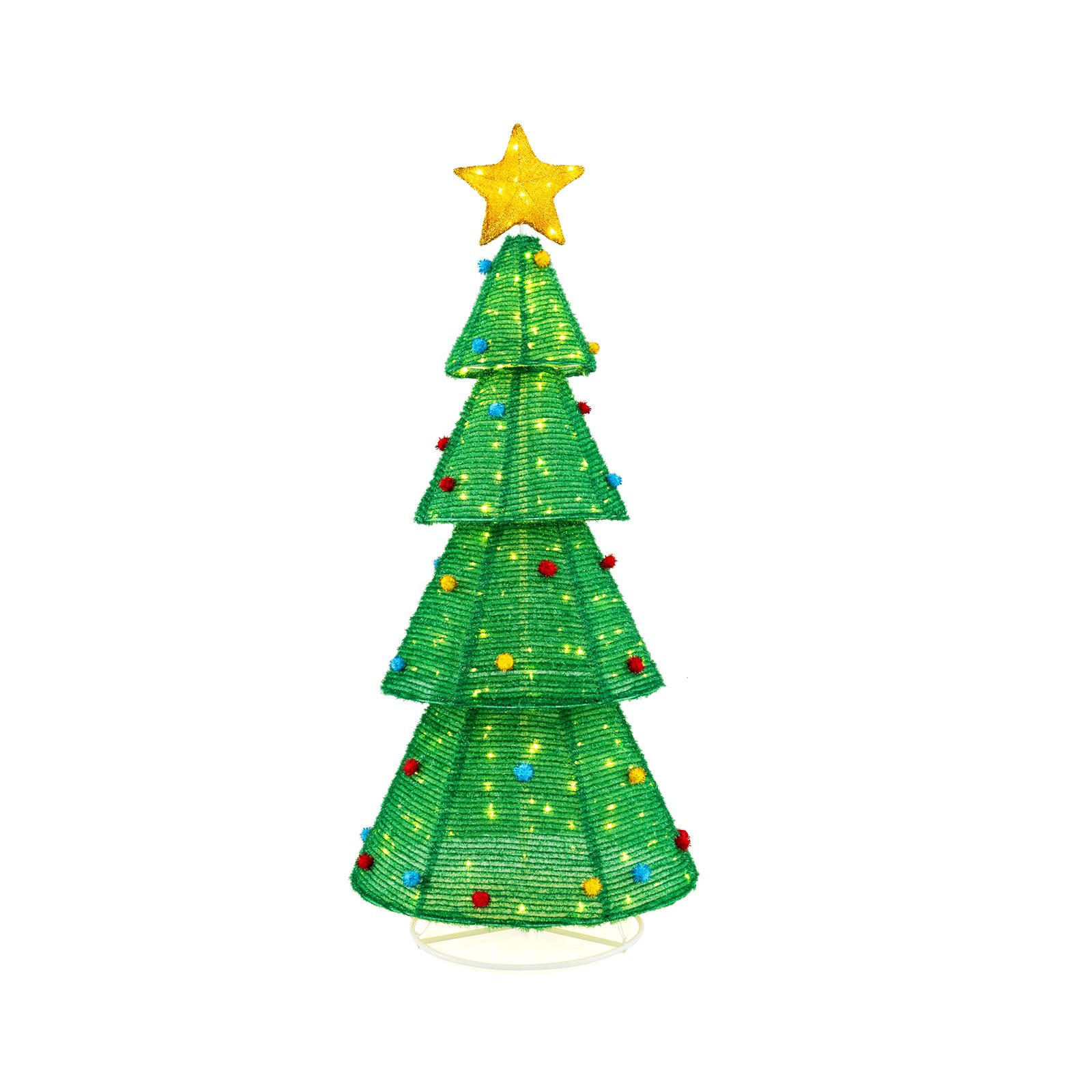 Costway Weihnachtsbaum Grün 190 cm