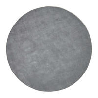 KURZFLOR-TEPPICH rund getuftet 150 cm - Grau, Textil (150/150cm) - Homescapes